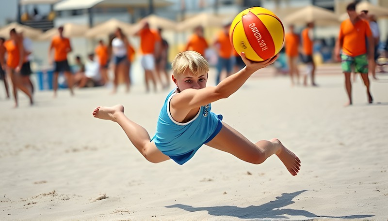 Voorbeeld Beachhandbal